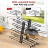 LunaLulinlk 8 Tiers Pots and Pans Organizer, Adjustable Pot Rack with 3 DIY Methods for Cabinet Kitchen Organization Storage - 4 of 4