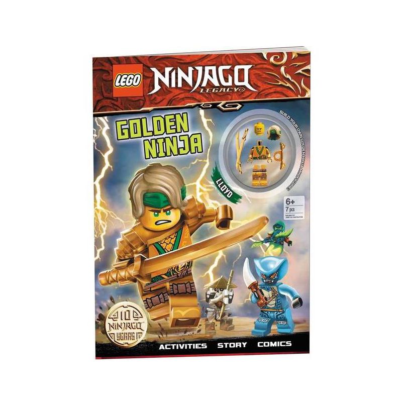 Lego Ninjago: Golden Ninja - (Activity Book with Minifigure) by  Ameet Publishing (Mixed Media Product), 1 of 5