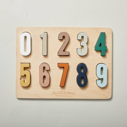 Melissa & Doug Classic Wooden Peg Puzzles (Set of 3) - Numbers, Alphabet,  and Colors - Toddler Learning Toys, Alphabet And Numbers Puzzles For Kids