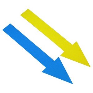 Unique Bargains PVC Waterproof Removable Adhesive Marking Arrow Sticker Labels 20 Pcs - 1 of 4