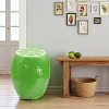 Vynxaria 14" Resin Lemon Stool Oversized - Indoor Outdoor Side Table/Plant Stand, Multi-Purpose Cute Lemon Decor for Home Garden - 3 of 4