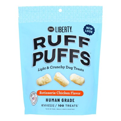 Bixbi Ruff Puffs Rotisserie Chicken Flavor - Case of 8 - 4 oz