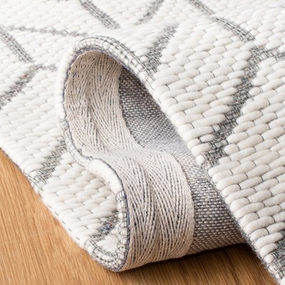 Ivory Square Hand-Knotted Wool Elegance Area Rug - 6' x 6'