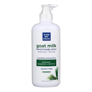 Kiss My Face Rosemary and Tea Tee Goat Milk Hand and Body Lotion - 16 fz - 1 of 4