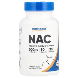 Nutricost NAC, 600 mg, 30 Capsules - 1 of 2