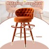 MOONMISS 2PCS 360 degrees Counter Height Bar Stools  for Kitchen Counter Solid Wood Legs with a fixed height - 2 of 4