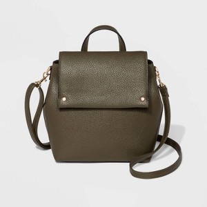 Flap Mini Convertible Backpack - A New Day Olive, Women