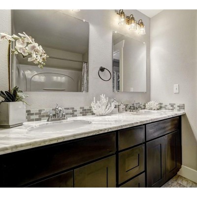 Kinsley Urban Gold 3-Light Vanity with Seeded Glass