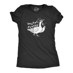 Womens Honkus Ponkus T Shirt Funny Halloween Lovers Goose Witch Joke Tee For Ladies - Crazy Dog Women's T Shirt - 1 of 4