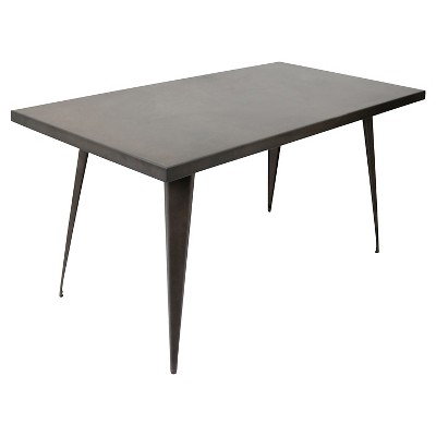 target white dining table