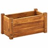 vidaXL Garden Raised Bed, Acacia Wooden Planter for Flowers and Plants, Brown - 2 of 4