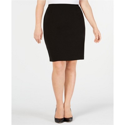 Calvin Klein Womens Pencil Asymmetrical Skirt
