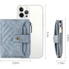 BEAFUP Small Wallet for Women,with 9 Credit Card Slots and 3 Clear Windows & 1 Zipper Pocket Leather Bifold Compact RFID Blocking Wallet - 3 of 4