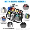 Large Wearable Cleaning Caddy Bag with Handles, Cleaning Supplies Organizer with Adjustable Shoulder Strap & Waist Belt - 3 of 4
