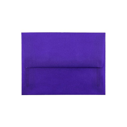 JAM Paper A6 Translucent Vellum Invitation Envelopes 4.75 x 6.5 Primary Blue PACV657 - image 1 of 2