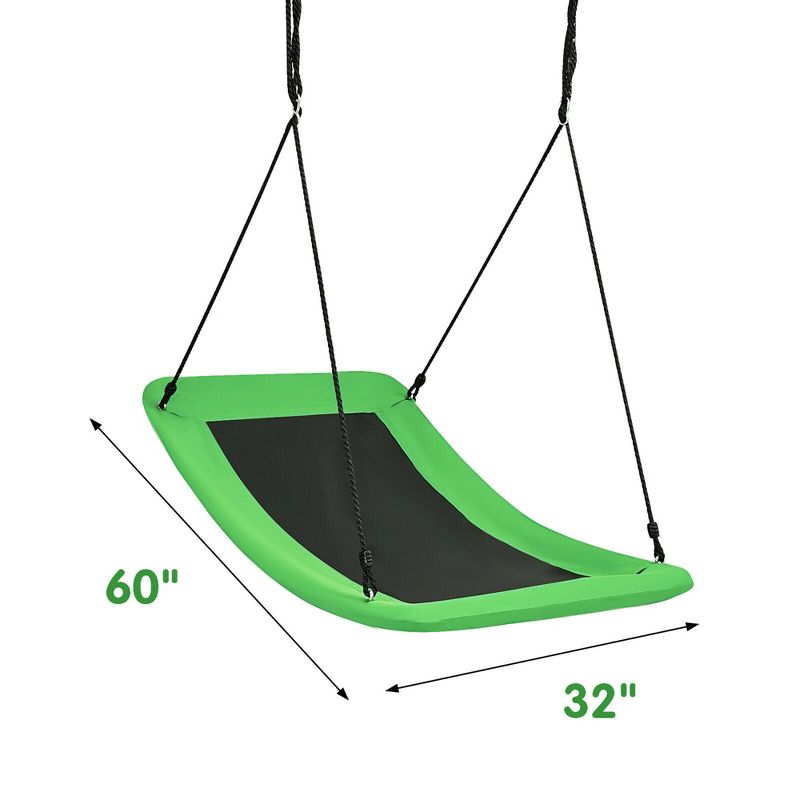 Costway 700lb Giant 60'' Platform Tree Swing for Kids and Adults, 3 of 11