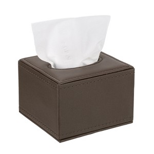 Unique Bargains Magnetic Bottom Tissue Box Cover 1Pc - 1 of 4