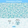 Unique Bargains No Hole ABS Round Faux Pearl for Vase Fillers DIY Home Decoration 800 Pcs - 2 of 4