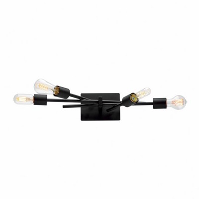 Norwell Lighting Stick 4 - Light Sconce in  Matte Black