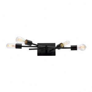 Norwell Lighting Stick 4 - Light Sconce in  Matte Black - 1 of 2