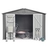 Metal garden sheds 8ftx10ft outdoor storage sheds Grey (Old sku:W1350S00016) - 2 of 4