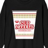 Nissin Cup Noodles Instant Noodles Crew Neck Long Sleeve Black Adult Tee - 2 of 3
