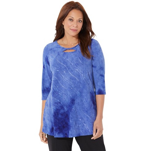 Catherines Women's Plus Size Petite Starlight Top - image 1 of 4