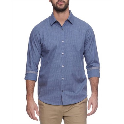 Men's Madeflex Floral Icon Print Long Sleeve Shirt - Flags & Anthem