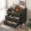 3 Drawer Dresser for Bedroom, Modern Nightstand, Chest of Drawers with Deep Drawers, Wooden Dresser, Side Table for Living Room, Hallway - 4 of 4