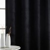 HLC.ME Lopez Velvet Premium Soft Light Filtering Back Tab Rod Pocket Window Treatment Curtain Panels - Set of 2 - 3 of 4