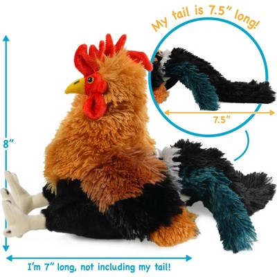 Riley The Rooster - Multicolor Plush Zoo Animal Toy