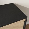 Modern double dressing table with six drawers, wooden storage cabinet, ample storage space, suitable for living rooms, nurseries and hallways. - 3 of 4