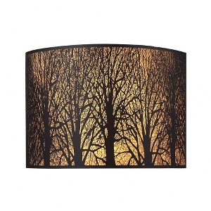 Elk Home Woodland Sunrise 2 - Light Wall Light in  Aged Bronze - 1 of 4
