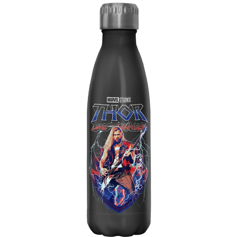 Marvel: Thor: Love and Thunder Thor Stormbreaker Electric Guitar Stainless Steel Water Bottle, 1 of 3
