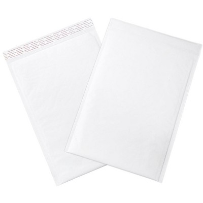 The Packaging Wholesalers Self-Seal Bubble Mailers #5 10 1/2" x 16" White 100/Case ENVB858WSS