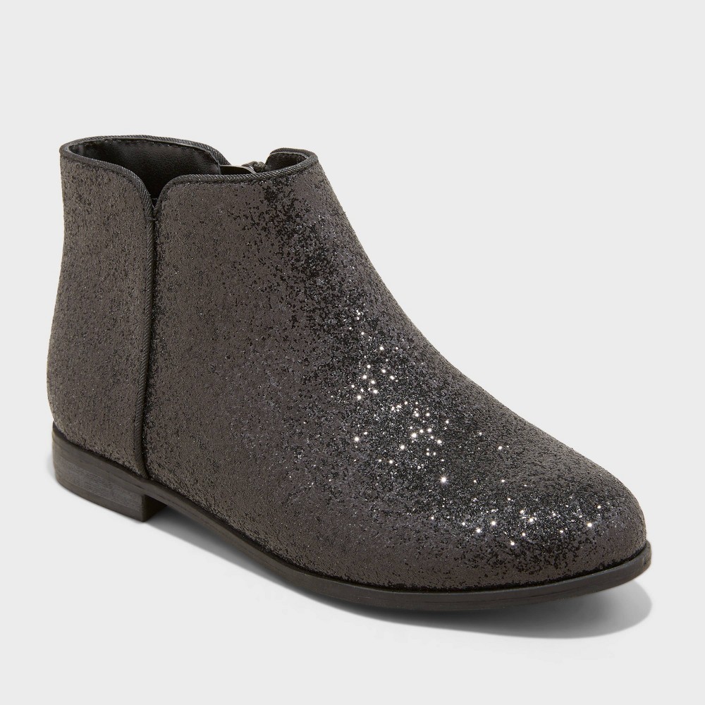 Kids' Bree Glitter Boots - Cat & Jack™ Black 4