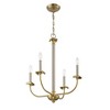Craftmade Lighting 4 - Light Chandelier in  Brushed Polished Nickel/Satin Brass - 4 of 4