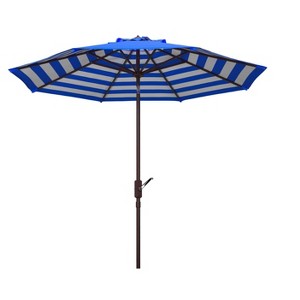 Athens Inside Out Striped 9Ft Crank Auto Tilt Umbrella - PAT8007 - Safavieh - 1 of 3