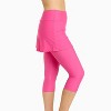 Calypsa Women's Chlorine Resistant Skirted Swim Capris - 3 of 3