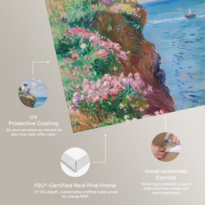 Impressionist Coastal Scene Canvas Art, 20" x 30", Gallery Wrapped