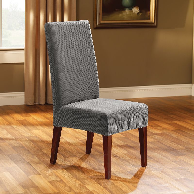 Stretch Pique Short Dining Room Chair Slipcover - Sure Fit, 3 of 11