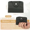 Unique Bargains Leather Slim ID Card Business Card Holder Wallets with 24 Slots 4" x 3" 2 Pcs - 2 of 4
