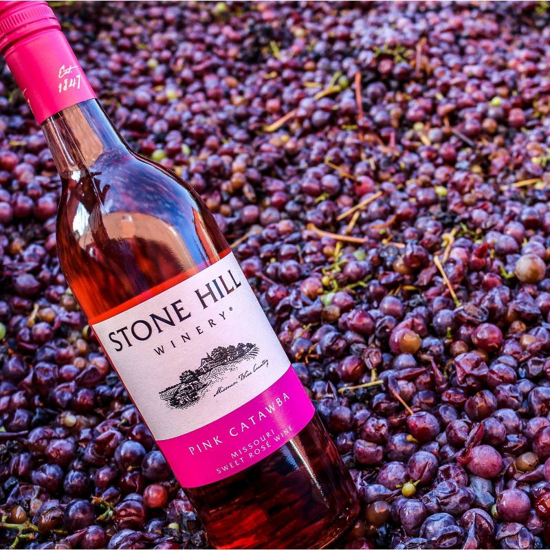 Stone Hill Pink Catawba Wine - 750ml Bottle, 5 of 6