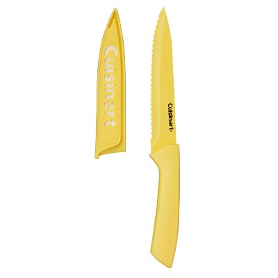 Cuisinart Advantage 12pc Ceramic-Coated Color Knife Set With Blade Guards- C55-12PRC2: Multicolor Stainless Steel Cutlery