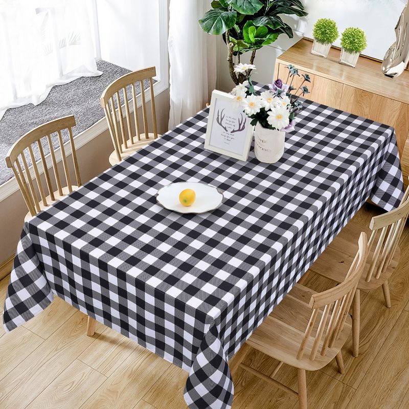 Buffalo Checkered Tablecloth, Water Resistant 200GSM Fabric Table Cloth Cover for Dining Tables, 3 of 8