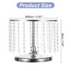 Unique Bargains Wedding Party Metal Cake Stand with Crystal Bling Pendants - 2 of 4