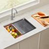 VEVOR 23 inch Kitchen Sink Workstation, 304 Stainless Steel Undermount Sink, Drop-In Single Bowl Farmhouse Basin with Ledge, Silver - 2 of 4