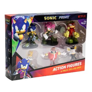 PMI Sonic the Hedgehog Sonic Prime 3-Inch Collectible Figure 6 Pack - 1 of 4