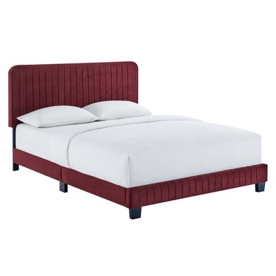 Modway Celine Channel Tufted Performance Velvet Twin Platform Bed