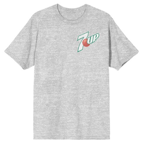 7up Logo Circle Art Crew Neck Short Sleeve Gray Heather Women's T-shirt ...